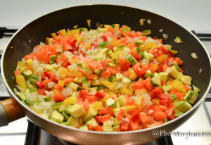 Quinoa colorata con verdure